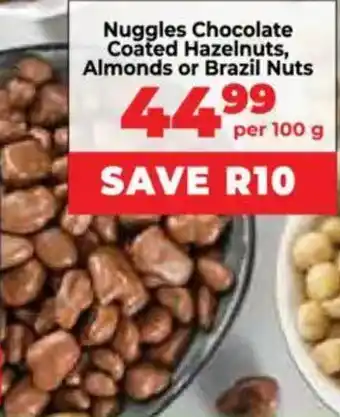Food Lover's Market Nuggles Chocolate Coated Hazelnuts, Almonds or Brazil Nuts offer