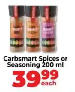 Food Lover's Market Carbsmart Spices or Seasoning offer