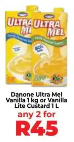 Food Lover's Market Danone Ultra Mel Vanilla or Vanilla Lite Custard offer