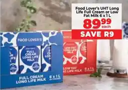 Food Lover's Market Food Lover's UHT Long Life Full Cream or Low Fat Milk offer