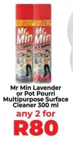 Food Lover's Market Mr Min Lavender or Pot Pourri Multipurpose Surface Cleaner offer