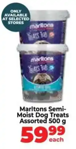 Food Lover's Market Marltons Semi-Moist Dog Treats Assorted offer