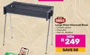 Game Expert Grill Large Steel Charcoal Braai offer