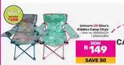 Game Campmaster Unicorn Or Dino's Kiddies Camp Chair-Each offer