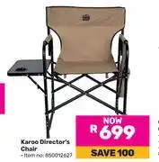 Game Campmaster Karoo Director's Chair offer