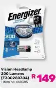 Game Energizer Vision Headlamp 200 Lumens E300280304 offer