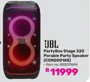 Game JBL Party Box Stage 320 Portable Party Speaker CON000188 offer