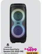 Game Volkano Groove Dual Party Speaker VK-3902-D8 offer
