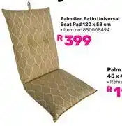 Game Palm Geo Patio Universal Seat Pad 120 x 58cm offer