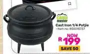 Game Campmaster Cast Iron 1/4 Potjie offer