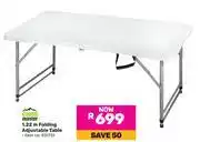Game Campmaster 1.22m Folding Adjustable Table offer