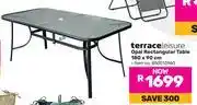 Game Terrace Leisure Opal Rectangular Table 180 x 90cm offer