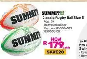 Game Summit Classic Rugby Ball Size 5 offer
