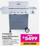 Game Megamaster Sizzler 500 Gas Braai FSBG0D53 offer