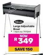 Game Metalix Large Adjustable Braai offer