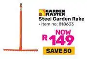 Game Garden Master Steel Garden Rake offer