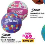 Game Shoot Netball Ball Size 5 Assorted-Each offer