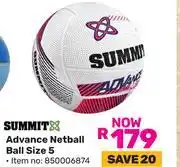 Game Summit Advance Netball Ball Size 5 offer