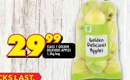 Shoprite CLASS 1 GOLDEN DELICIOUS APPLES offer