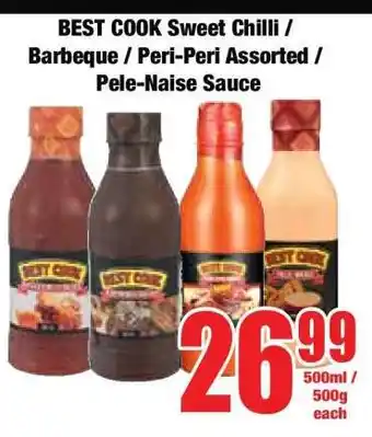 Boxer BEST COOK Sweet Chilli / Barbeque / Peri-Peri Assorted / Pele-Naise Sauce offer