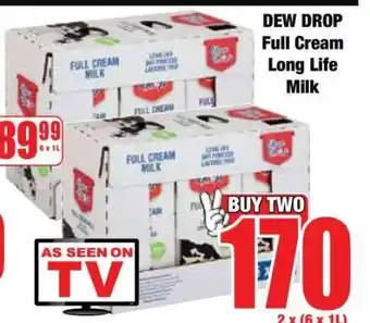 Boxer DEW DROP Full Cream Long Life Milk offer