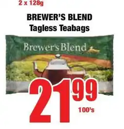 Boxer BREWER'S BLEND Tagless Teabags offer