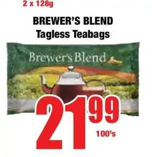Boxer BREWER'S BLEND Tagless Teabags offer