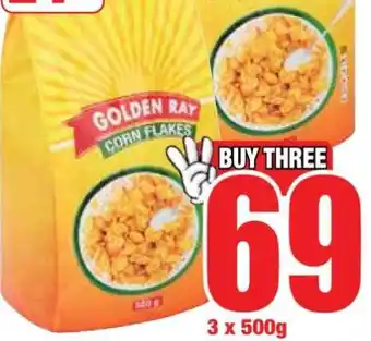 Boxer GOLDEN RAY Corn Flakes offer
