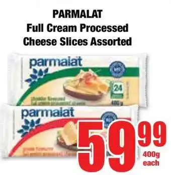 Boxer PARMALAT Full Cream Processed Cheese Slices Assorted offer