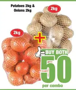 Boxer Potatoes 2kg & Onions 2kg offer