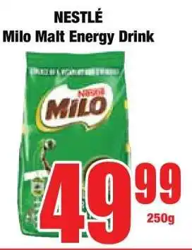 Boxer NESTLÉ Milo Malt Energy Drink offer