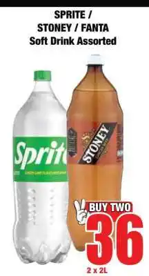 Boxer SPRITE / STONEY / FANTA Soft Drink Assorted offer
