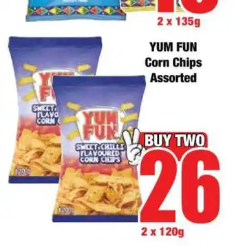 Boxer YUM FUN Corn Chips Assorted offer