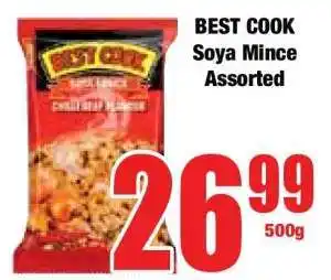 Boxer BEST COOK Soya Mince Assorted offer