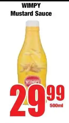 Boxer WIMPY Mustard Sauce offer