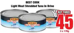 Boxer BEST COOK Light Meat Shredded Tuna In Brine offer