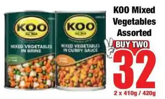 Boxer KOO Mixed Vegetables Assorted offer