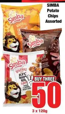 Boxer SIMBA Potato Chips Assorted offer