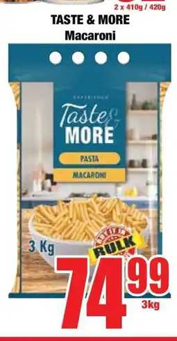 Boxer TASTE & MORE Macaroni offer