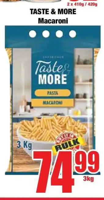 Boxer TASTE & MORE Macaroni offer