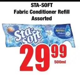 Boxer STA-SOFT Fabric Conditioner Refill Assorted offer