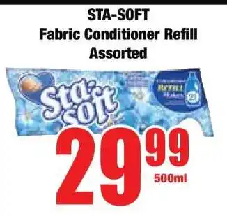 Boxer STA-SOFT Fabric Conditioner Refill Assorted offer