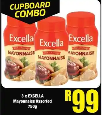 Boxer 3 x EXCELLA Mayonnaise Assorted 750g offer