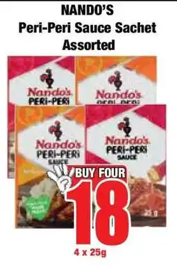 Boxer Nando's Peri-Peri Sauce Sachet Assorted offer