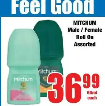 Boxer MITCHUM Male / Female Roll On Assorted offer