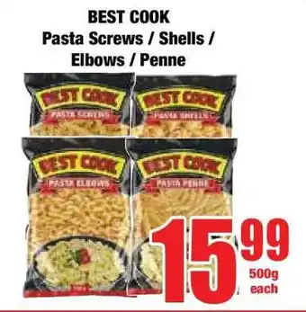 Boxer BEST COOK Pasta Screws / Shells / Elbows / Penne offer