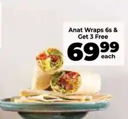 Food Lover's Market Anat Wraps 6s & Get 3 Free offer