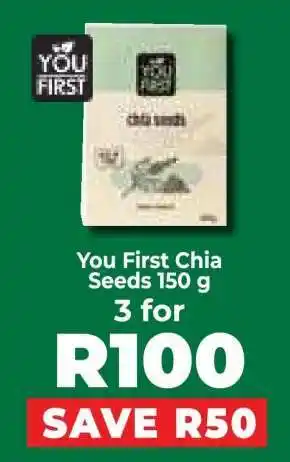 Food Lover's Market You First Chia Seeds 150 g offer