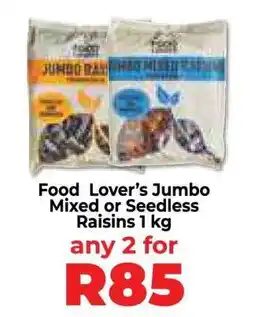 Food Lover's Market Food Lover’s Jumbo Mixed or Seedless Raisins 1 kg offer