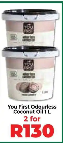 Food Lover's Market You First Odourless Coconut Oil 1 L offer